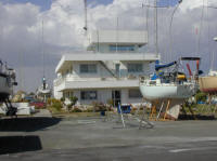 The Marina office and centre of operations, providing a birds eye view over the dwindling full time residents.