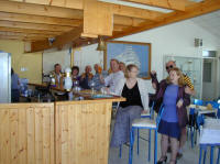 The bar at the yacht club in Larnaca Marina - Bonatha - You can get a drink, a meal and a sailing story or two