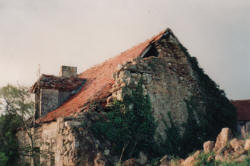 Stone built cottage in france