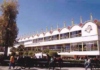 racing in Nicosia - the clubhouse and paddock